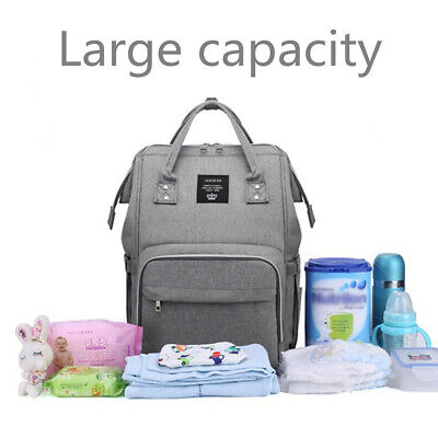 LEQUEEN Baby Diaper Bag Mummy Maternity Nappy Traveling USB Backpack Outdoor Bag 3