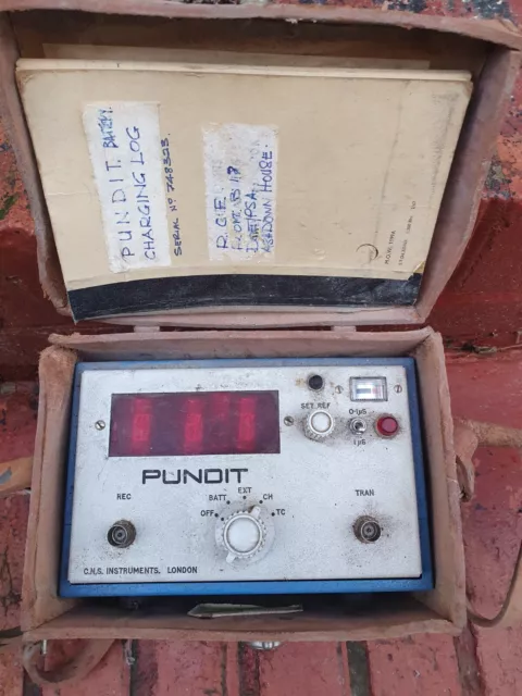 pundit ultrasonic velocity test meter