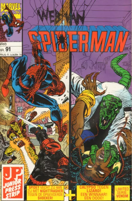 Web Van Spiderman 091 - Een Schok Voor Het Leven (Junior Press 1994)