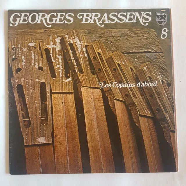 GEORGES BRASSENS (album photos + textes) : LES COPAINS D'ABORD ♦ LP 33 ♦