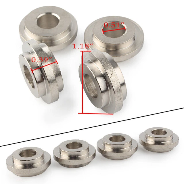 Handlebar Riser Solid Mount Bushing Adapter Kit Fit Harley Sportsters 1973-2003