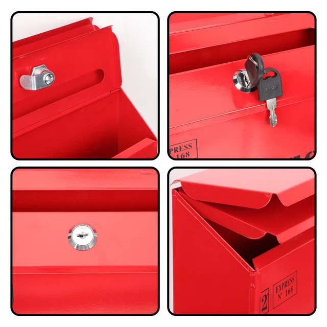Suggestion Box Wall Mounted Drop Box Wall Letter Box Office Mailboxes Decorate 7