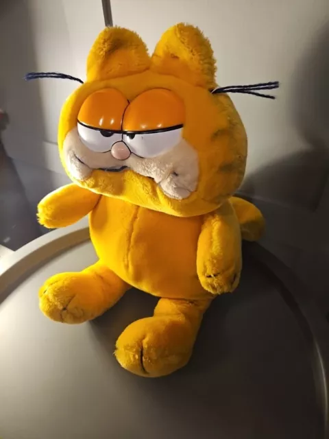 Large Garfield Plush Vintage Soft Toy 12" Sat Down 2