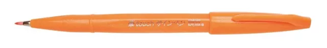 Pentel SES15C-F felt-tip pen with flexible brush-style tip orange