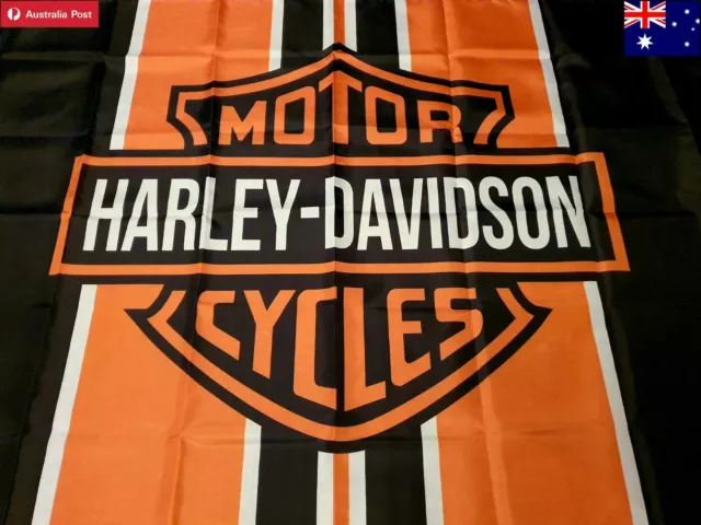 Harley Vintage Flag 150X90cm HD Vrod  Breakout Design Mancave Bike Collectables