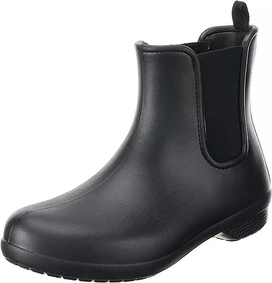 New CROCS Womens Wide Freesail Chelsea Rain Boots US Size 8W Waterproof Shoes