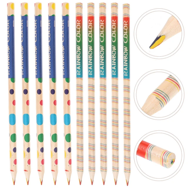 10 lápices de colores núcleos de colores lápices artistas lápices de dibujo lápices de madera