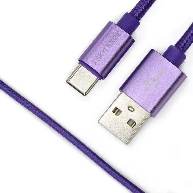CABLE DE CARGA USB a tipo C Carga rápida Color morado 1 metro 1