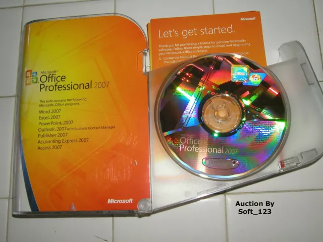 Microsoft Office 2007 Professional Full English Retail Version MS Pro =RETAIL=