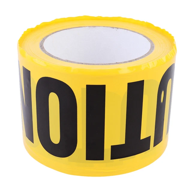 ADHESIVE CAUTION TAPE Safety Warning Floor Tape Hazardous Areas Warning