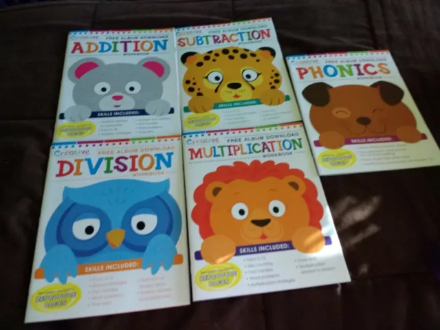 teaching materials -creative math, add, subtract, multiply Divide and  phonics,