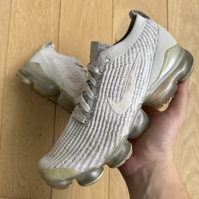 Nike Air VaporMax Flyknit 3 “Pure Platinum” Gray (AJ6910-100) 2019 Size 8.5W, 7M