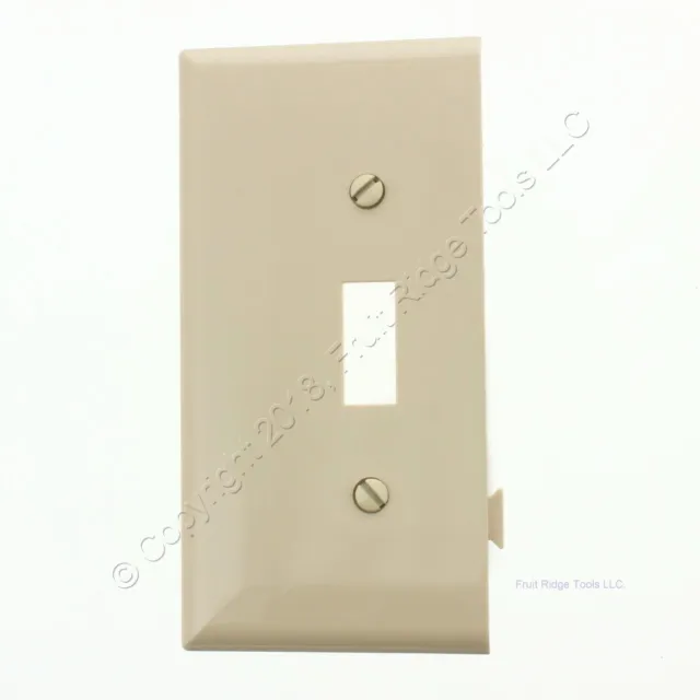 Cooper Ivory Thermoplastic Toggle Midsize END Sectional Wallplate Cover STE1V