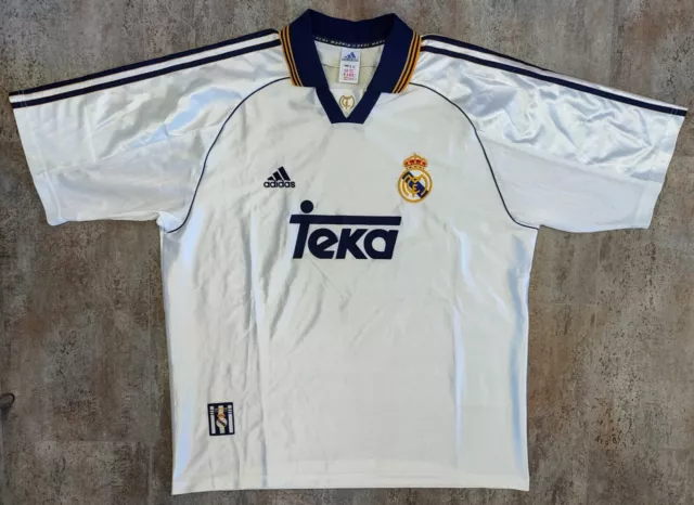 Camiseta Real Madrid Adidas 1999-2000 Shirt Trikot Maillot Maglia