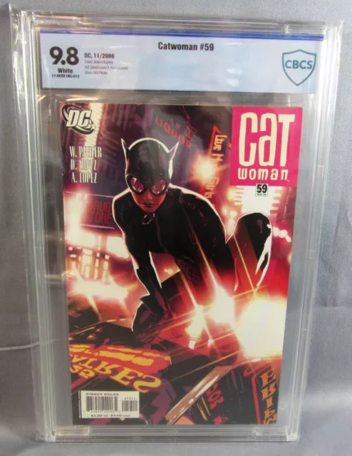 CATWOMAN #59 (Adam Hughes Cover) White Pages CBCS 9.8 NM/MT DC 2006 cgc