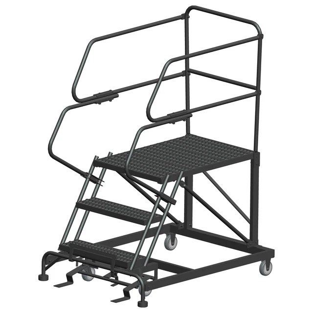 Ballymore Rolling Work Platform Overall Height 66 in Steps 3 Cap 800 lb
