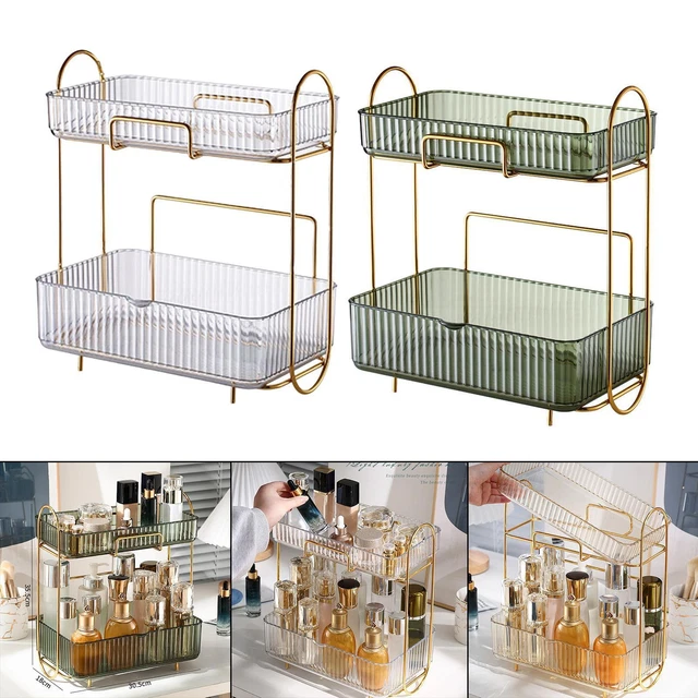 Boîte de rangement de support d'étagère d'organisateur de maquillage de 3