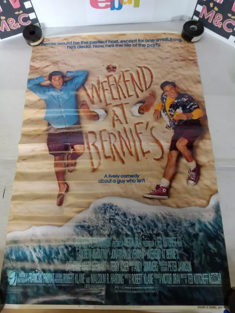 "Weekend At Bernies" Original One Sheet Movie Poster 27x40 (1989) S/S