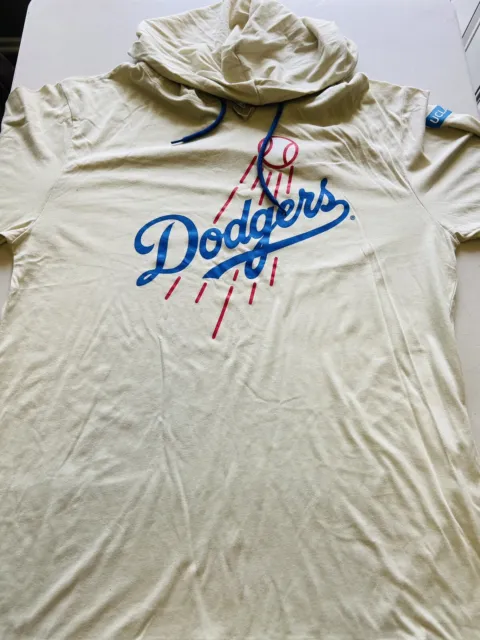 Los Angeles L.a. Dodgers Baseball Sga Hooded T-Shirt Hoodie Men Xl Long Sleeves