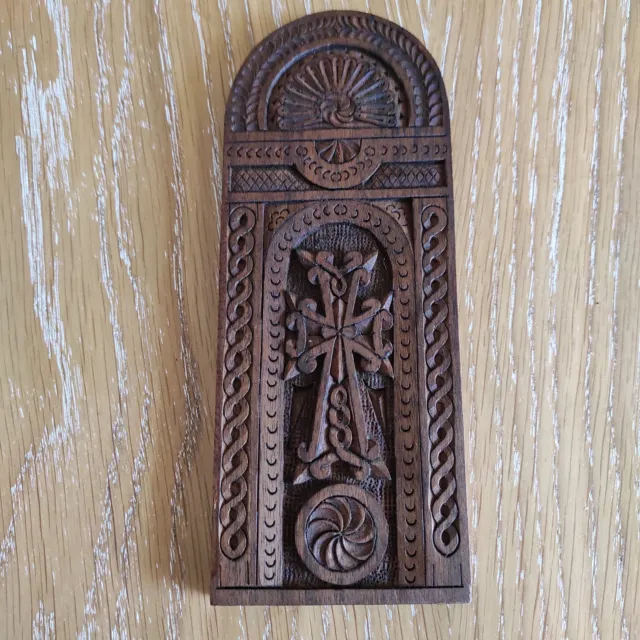 Wooden Religious Icon Orthodox Jesus Carving Carved Mary Hand Art Painted Gift