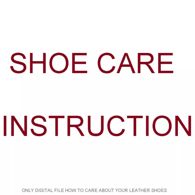 Image Picture Photo shoe care instruction for leather digital photo
