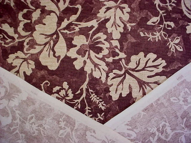 14-1/8Y Kravet Lee Jofa Mulberry Cream Floral Printed Linen Upholstery Fabric 4