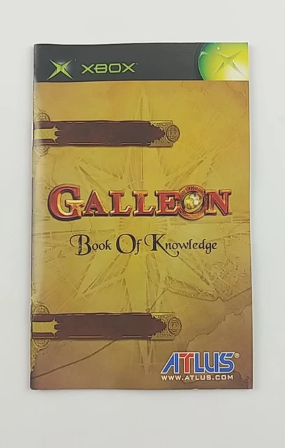 Galleon Book of Knowledge Original Xbox Instruction Manual Booklet Only Original