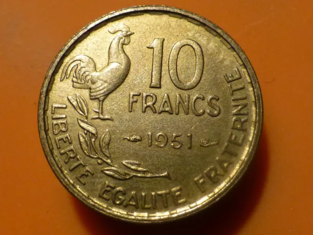 10 Francs - G. Guiraud - 1951 - Recherchee & Belle Qualite Sup !