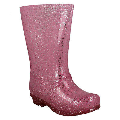 Bambini/Ragazze Stivali di Gomma X1R256 Glitter Rosa