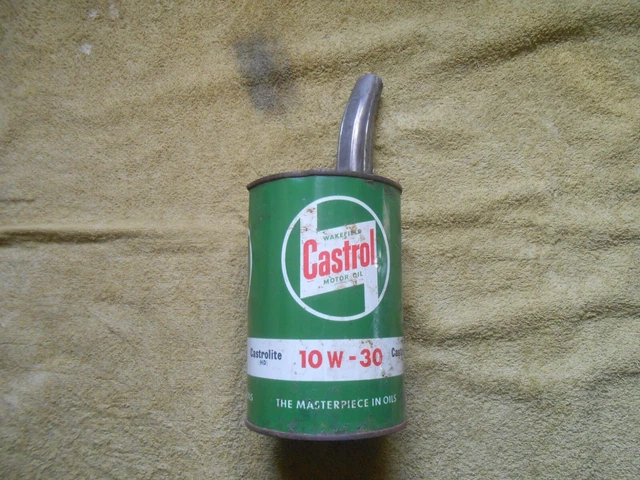 Castrol Mobil Öl Öldose Oldtimer Motorrad Vorkrieg Tankstelle Scheunenfund !!!!!
