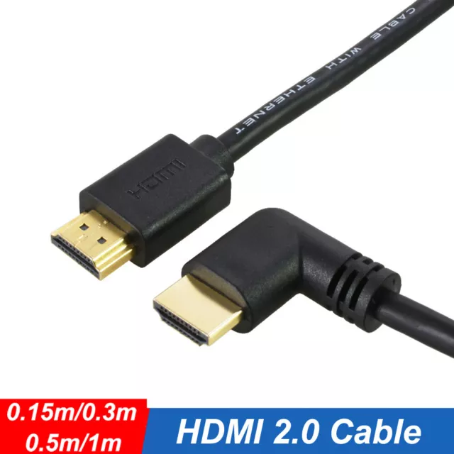 HDMI Kabel 4K Rechter 90-Grad-Winkel FULL HDTV HEIM TV 0.15/0.3/0.5/1m