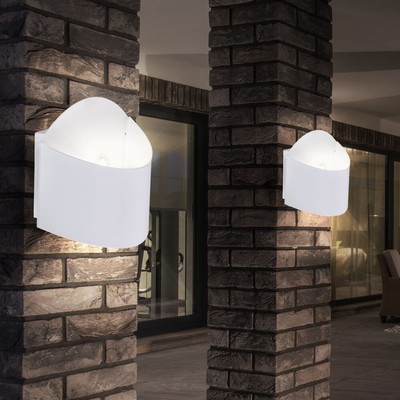EGLO Élégant Verre LED Lampe Murale Extérieur 1-flammig Parc Jardin Entrée Accès 