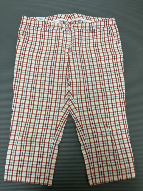 Golfino Capri-Hose 48 Rot Kariert