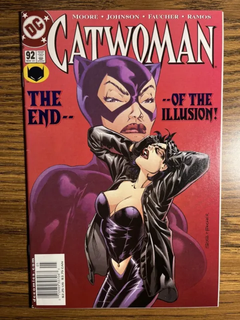 Catwoman 92 Rare Newsstand Variant Staz Johnson Cover Dc Comics 2001