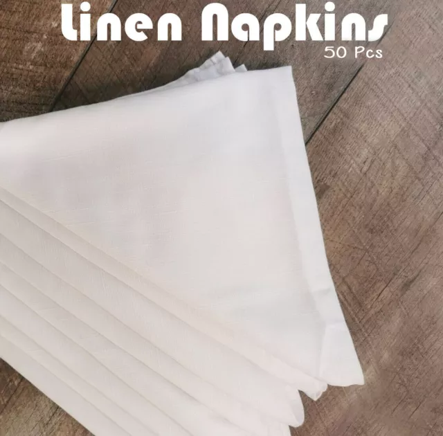 50pcs Table Linen Napkins Dinner Cloth for Restaurant Hotel Wedding Top Quality