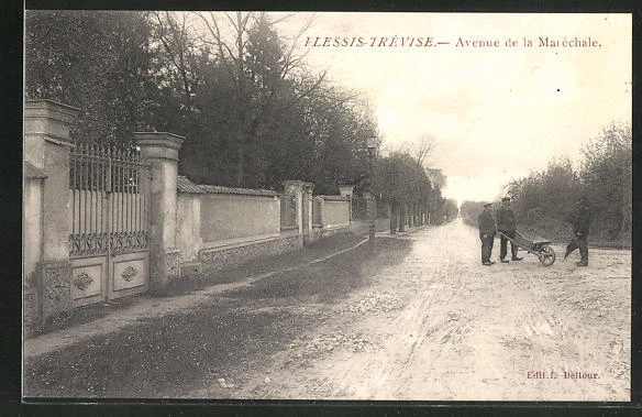 CPA Plessis-Trevise, Avenue de la Marechale