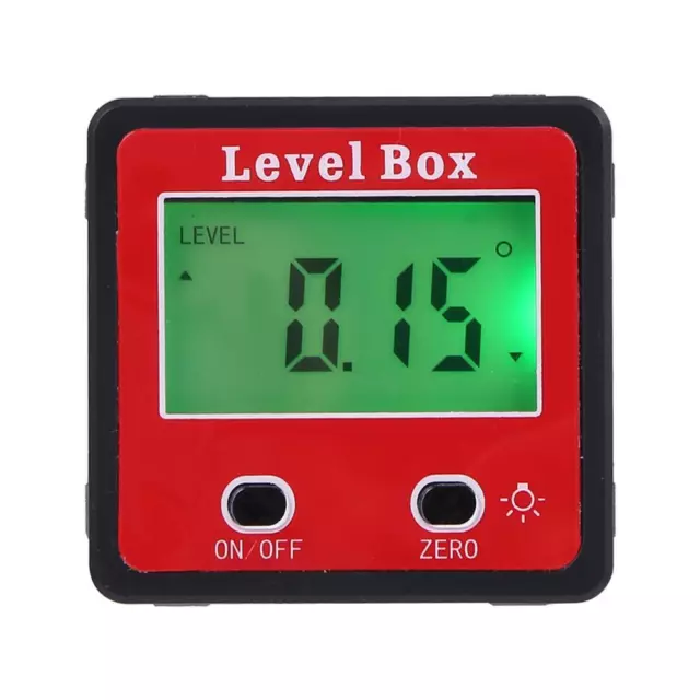 fr Digital Display Inclinometer Spirit Level Box Protractor Angle Finder Gauge