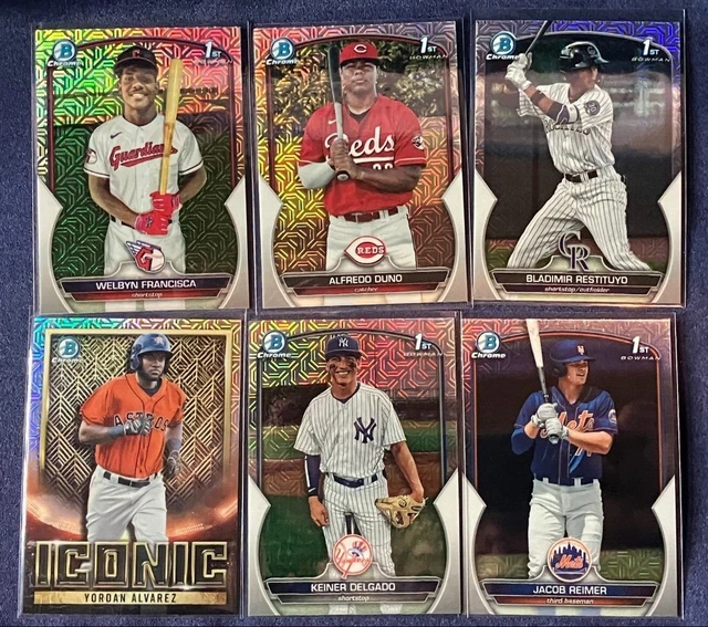 2023 Bowman Chrome Baseball Mega Box Mojo Refractors - You Pick ! - 1st Bowman +