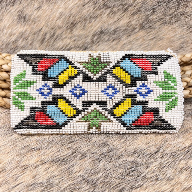 Northern Plains Native American Doeskin Beaded Pouch
