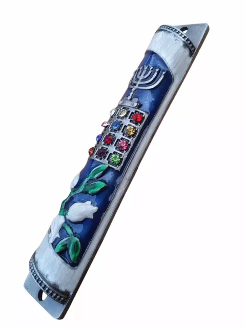 Mezuzah Case - Kosher Door Beutiful Mezuza Judaica Israel For 10 cm Scroll