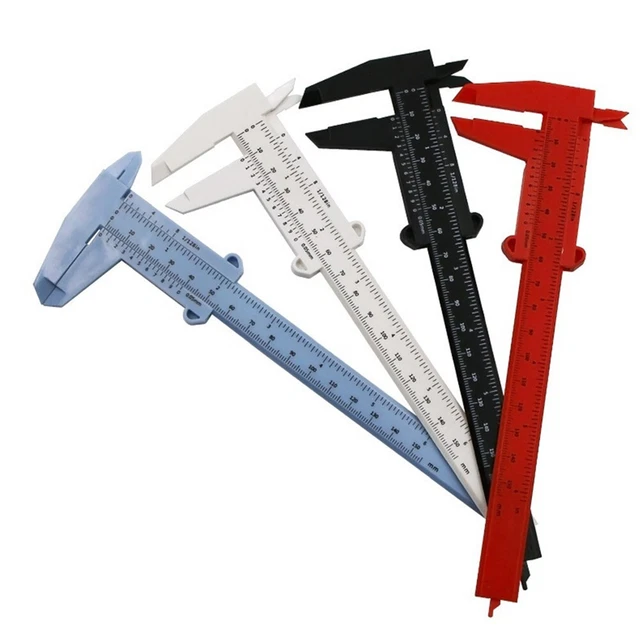 0-150mm Vernier Calipers Double Rule Scale Plastic Depth Height Measure Tool New