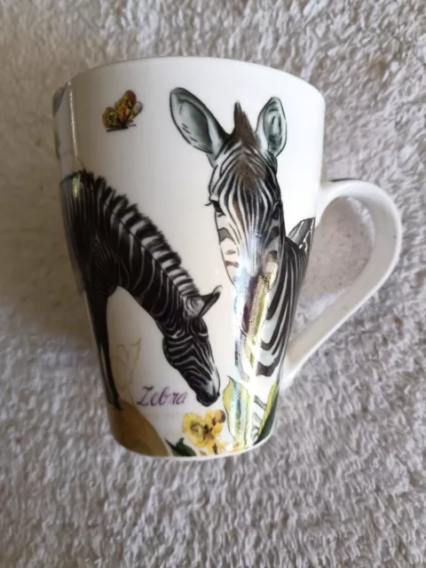 Zebra (3) Pictured -12 oz. Porcelain Coffee/Tea Mug Beautiful