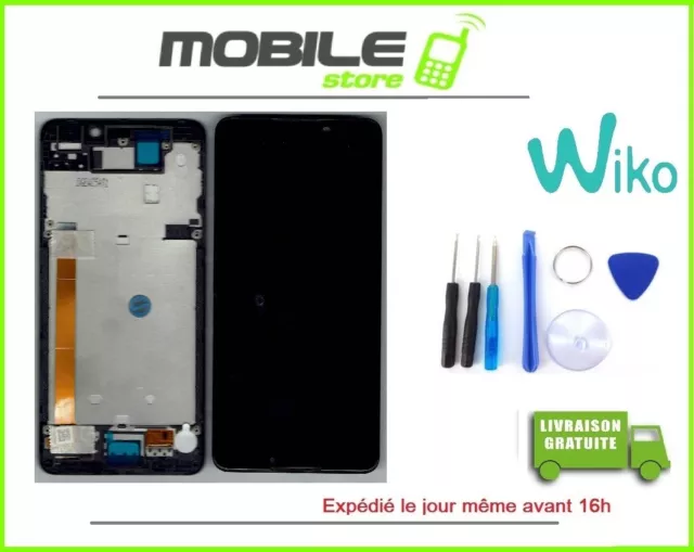 Vitre Tactile + Ecran LCD + Chassis Original WIKO Lenny 5 + Outils