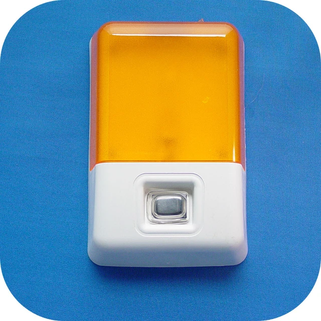 Complete Pop Up Camper Porch Light Amber Lens Lamp w Switch 6x4x2"