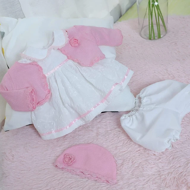 22" Reborn Dolls Clothes Baby Newborn Girl Dolls Dress Clothing Jumpsuit Skirt
