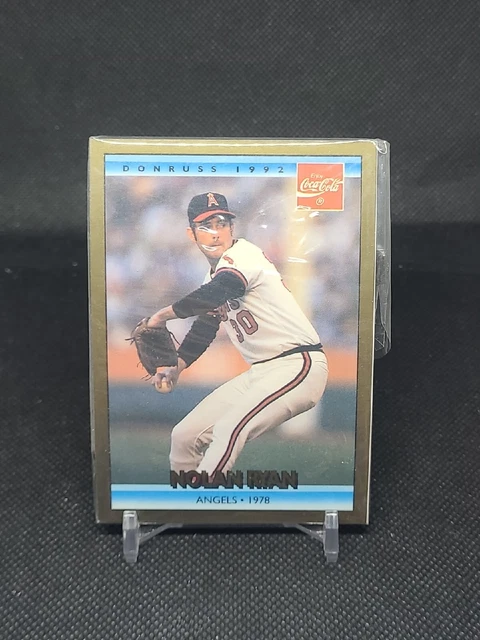 1992 Donruss Coke Ryan California Angels #12 Nolan Ryan/1978 HOF Sealed