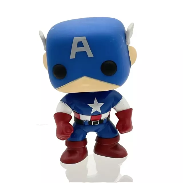 Funko Pop Marvel Vinyl Figure Bobblehead Loose 2011 Captain America #06