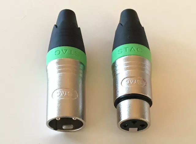 1,5m Mikrofonkabel XLR DMX Kabel OFC-Kupfer 2 Stück je 1,5m lang inkl.Kabelklett 3