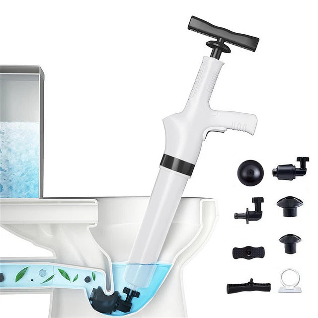 HIGH PRESSURE TOILET Drain Clog Air Plunger Pipeline Dredge Remover