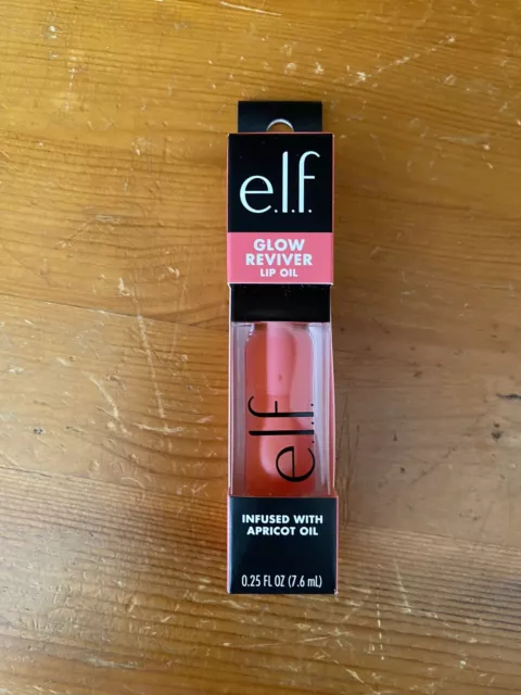 ELF - Glow Reviver Lip Oil - Infused With Apricot Oil - 7.6ml - New & Boxed